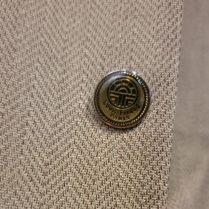 Louis Feraud Beige Jacket with Gold Buttons